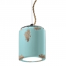 Vintage-Lampe in Azurblau